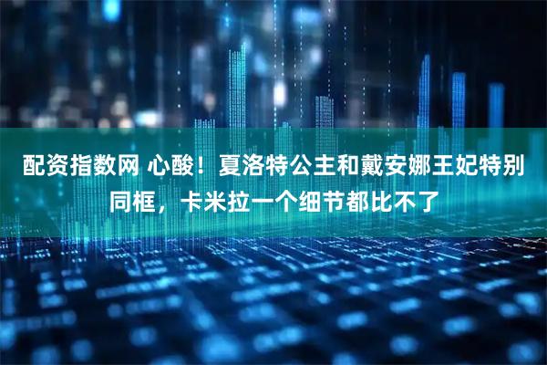 配资指数网 心酸！夏洛特公主和戴安娜王妃特别同框，卡米拉一个细节都比不了